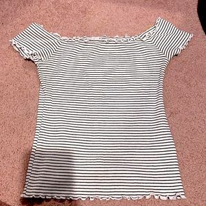 Off Shoulder Crop Top